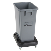 Socle roulant pour contenant &agrave; d&eacute;chets & &agrave; recyclage, Polypropyl&egrave;ne, Noir, Convient aux contenants  GTA Hardware Inc