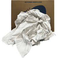 Chiffons recycl&eacute;s, Coton, Blanc, 20 lb GTA Hardware Inc