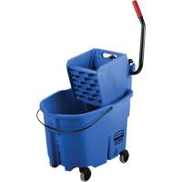 WaveBrake&reg; Mop Bucket & Wringer Combo Pack, Side Press, 8.75 US Gal.(35 Quart), Blue GTA Hardware Inc