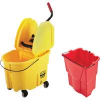 WaveBrake&reg; Mop Bucket & Wringer Combo Pack, Down Press, 8.75 US Gal.(35 Quart), Yellow GTA Hardware Inc