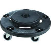 Socle roulant silencieux Brute, Poly&eacute;thyl&egrave;ne, Noir, Convient aux contenants 26-1/2" dia. GTA Hardware Inc