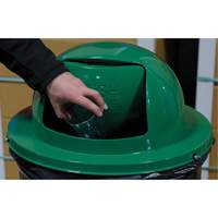 Couvercle pour baril &agrave; d&eacute;chets, Couvercle bomb&eacute;, M&eacute;tal, Convient aux contenants 23-1/2" dia. GTA Hardware Inc