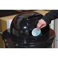 Couvercle pour baril &agrave; d&eacute;chets, Couvercle bomb&eacute;, M&eacute;tal, Convient aux contenants 23-1/2" dia. GTA Hardware Inc