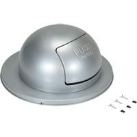 Couvercle pour baril &agrave; d&eacute;chets, Couvercle bomb&eacute;, M&eacute;tal, Convient aux contenants 23-1/2" dia. GTA Hardware Inc