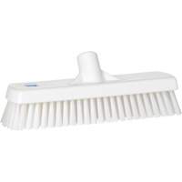 Brosse &agrave; r&eacute;curer pour planchers et murs, Crins Ferme, 12", Polyester, Blanc GTA Hardware Inc