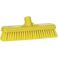Brosse &agrave; r&eacute;curer pour planchers et murs, Crins Ferme, 12", Polyester, Jaune GTA Hardware Inc