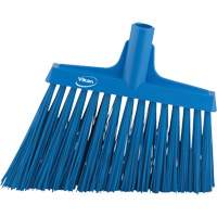 Angle Broom Head, X-Coarse Bristles, 12", Polyester, Blue GTA Hardware Inc