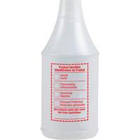 Bouteille &agrave; pulv&eacute;risateur ronde avec &eacute;tiquette SIMDUT, 24 oz GTA Hardware Inc