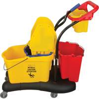 Chariot &agrave; vadrouille multifonction, Pression vers le bas, 9,5 gal. US (38 pintes), Jaune GTA Hardware Inc