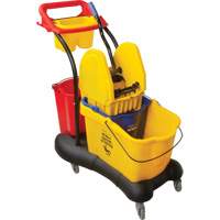 Chariot &agrave; vadrouille multifonction, Pression vers le bas, 9,5 gal. US (38 pintes), Jaune GTA Hardware Inc
