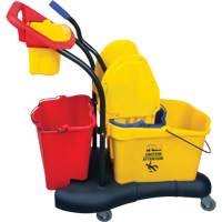 Chariot &agrave; vadrouille multifonction, Pression vers le bas, 9,5 gal. US (38 pintes), Jaune GTA Hardware Inc