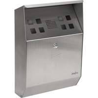 Cendrier, Montage mural, Acier inoxydable, Capacit&eacute; 1.6 Litres, Hauteur 13-4/5" GTA Hardware Inc
