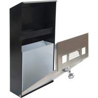 Cendrier, Montage mural, Acier inoxydable, Capacit&eacute; 1 Litre, Hauteur 11-4/5" GTA Hardware Inc