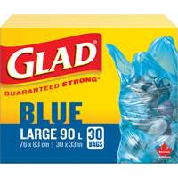 45L Recycling Bags, Regular, 30" W x 33" L, Blue GTA Hardware Inc