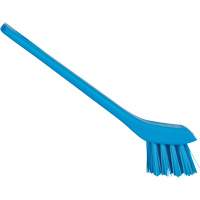 Brush with Scraping Edge, Stiff Bristles, 6" Long, Blue GTA Hardware Inc