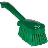 Short-Handled Washing Brush, Soft Bristles, 10-1/2" Long, Green GTA Hardware Inc