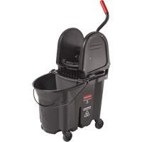 Wavebrake&reg; Bucket & Wringer, Down Press, 8.75 US Gal.(35 Quart), Black GTA Hardware Inc