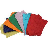 Recycled Material Wiping Rags, Cotton, Mix Colours, 25 lbs. GTA Hardware Inc