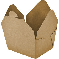 Kraft Take Out Food Containers, Corrugated, Rectangular GTA Hardware Inc