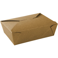 Kraft Take Out Food Containers, Corrugated, Rectangular GTA Hardware Inc