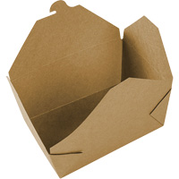 Kraft Take Out Food Containers, Corrugated, Rectangular GTA Hardware Inc
