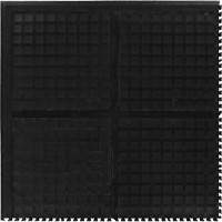 Tuile de centre modulaire Hog Heaven III Comfort, Ondul&eacute;, 3' x 3' x 3/4", Noir, Nitrile GTA Hardware Inc