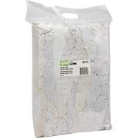 Chiffons fabriqu&eacute;s &agrave; partir de mat&eacute;riaux recycl&eacute;s, Coton, Blanc, 10 lb GTA Hardware Inc