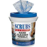 Serviettes nettoyantes pour les mains, 72 lingettes, 12" x 10" GTA Hardware Inc