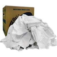 Chiffons recycl&eacute;s, Coton, Blanc, 10 lb GTA Hardware Inc