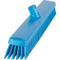 Heavy-Duty Push Broom, Fine/Stiff Bristles, 24", Blue GTA Hardware Inc
