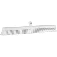 Heavy-Duty Push Broom, Fine/Stiff Bristles, 24", White GTA Hardware Inc