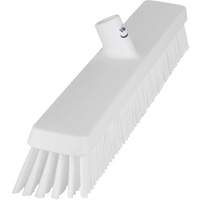 Heavy-Duty Push Broom, Fine/Stiff Bristles, 24", White GTA Hardware Inc