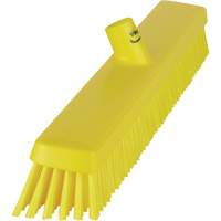 Heavy-Duty Push Broom, Fine/Stiff Bristles, 24", Yellow GTA Hardware Inc