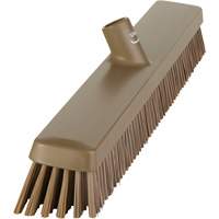 Heavy-Duty Push Broom, Fine/Stiff Bristles, 24", Brown GTA Hardware Inc