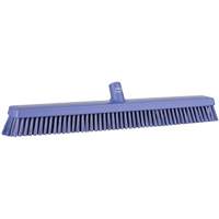 Heavy-Duty Push Broom, Fine/Stiff Bristles, 24", Purple GTA Hardware Inc
