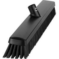Heavy-Duty Push Broom, Fine/Stiff Bristles, 24", Black GTA Hardware Inc