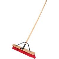 Balai-brosse &agrave; manche renforc&eacute;, 24", Moyen, Soies PVC GTA Hardware Inc