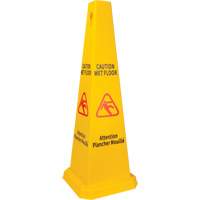 Wet Floor Safety Cone, Bilingual with Pictogram GTA Hardware Inc