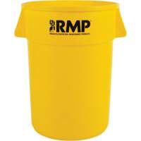 Garbage Bin, Polyethylene, 44 US gal. GTA Hardware Inc