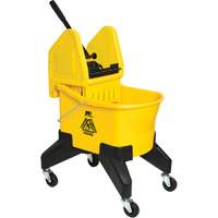 Grizzly Mop Wringer & Bucket, Side Press, 8 US Gal. (32 Quart), Yellow GTA Hardware Inc