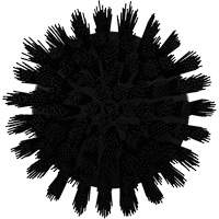 Brosse ronde HyDrive pour perceuse, Soies Tr&egrave;s ferme, Longueur de 3-1/10", Noir GTA Hardware Inc
