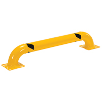 Low Profile Rack Guards, 4' W x 0.75' H, Yellow GTA Hardware Inc