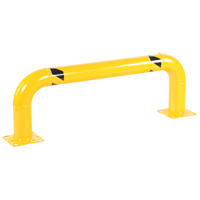 Low Profile Rack Guards, 4' W x 1.4' H, Yellow GTA Hardware Inc