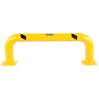 Low Profile Rack Guards, 4' W x 1.4' H, Yellow GTA Hardware Inc