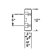 Butoirs de quai en caoutchouc moul&eacute;s, Caoutchouc, 30" la x 4" p x 10" h GTA Hardware Inc