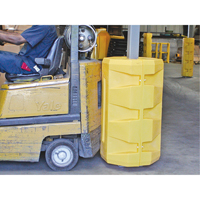 Column Protectors, 18-1/4" x 18-1/4" Inside Opening, 30" L x 30" W x 38-1/2" H, Yellow GTA Hardware Inc