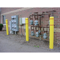 Polyethylene Bollard Covers, 6-5/8" Dia. x 72" L, Yellow GTA Hardware Inc