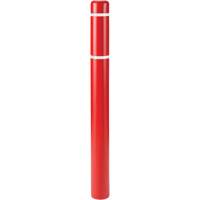Polyethylene Bollard Covers, 6-5/8" Dia. x 52" L, Red GTA Hardware Inc