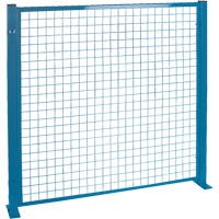 Perimeter Guards - Mesh Style, 4' H x 4' W, Blue GTA Hardware Inc