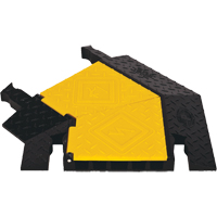 Protecteur de c&acirc;ble robuste &agrave; 5 canaux Yellow Jacket, virage &agrave; gauche GTA Hardware Inc